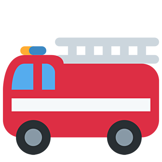 🚒 Emoji Feuerwehrauto Twitter Twemoji 15.0.