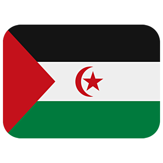 🇪🇭 Emoji Flagge: Westsahara Twitter Twemoji 15.0.