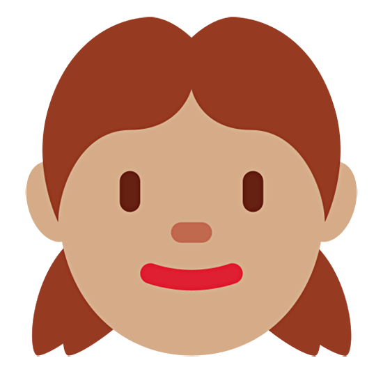 👧🏽 Emoji Mädchen: mittlere Hautfarbe Twitter Twemoji 15.0.