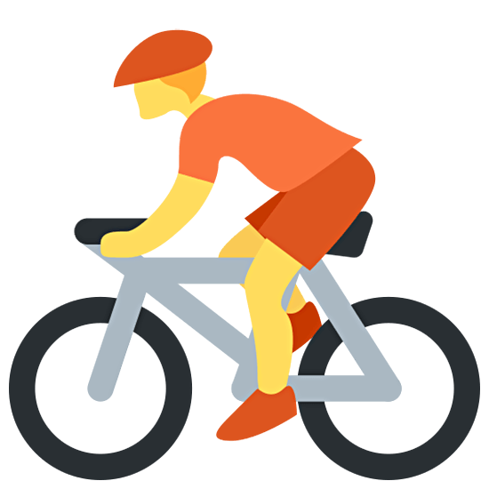 Émoji 🚴 Cycliste sur Twitter Twemoji 15.0.