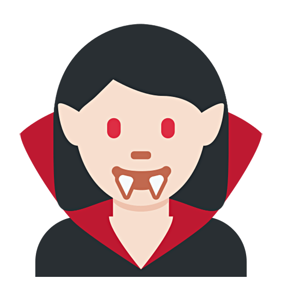 🧛🏻‍♀️ Emoji Mulher Vampira: Pele Clara na Twitter Twemoji 15.0.