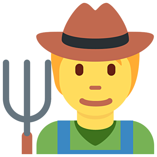 🧑‍🌾 Emoji Agricultor en Twitter Twemoji 15.0.