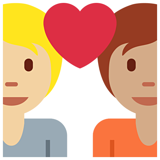 Émoji 🧑🏼‍❤️‍🧑🏽 Couple Avec Cœur: Personne, Personne, Peau Moyennement Claire, Peau Légèrement Mate sur Twitter Twemoji 15.0.