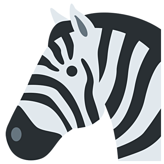 🦓 Emoji Zebra Twitter Twemoji 15.0.