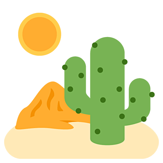 Emoji 🏜️ Deserto su Twitter Twemoji 15.0.