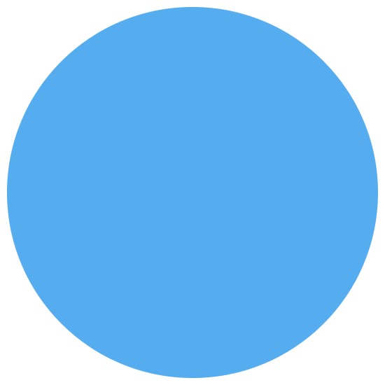 🔵 Emoji Círculo Azul Grande en Twitter Twemoji 15.0.
