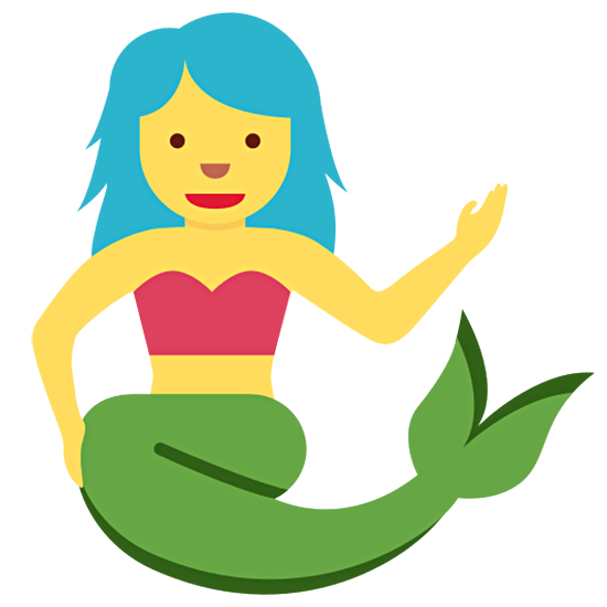 🧜‍♀️ Emoji Meerjungfrau Twitter Twemoji 15.0.
