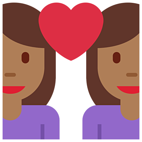 👩🏾‍❤️‍👩🏾 Emoji Pareja Enamorada - Mujer: Tono De Piel Oscuro Medio, Mujer: Tono De Piel Oscuro Medio en Twitter Twemoji 15.0.