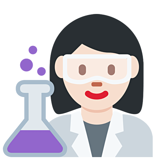 👩🏻‍🔬 Emoji Científica: Tono De Piel Claro en Twitter Twemoji 15.0.