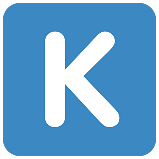 🇰 Emoji Letra do símbolo indicador regional K na Twitter Twemoji 15.0.
