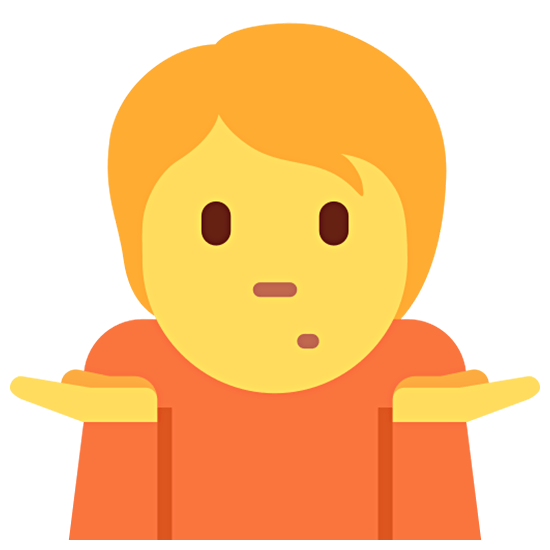 🤷 Emoji Persona Encogida De Hombros en Twitter Twemoji 15.0.