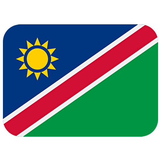 🇳🇦 Emoji Bandera: Namibia en Twitter Twemoji 15.0.