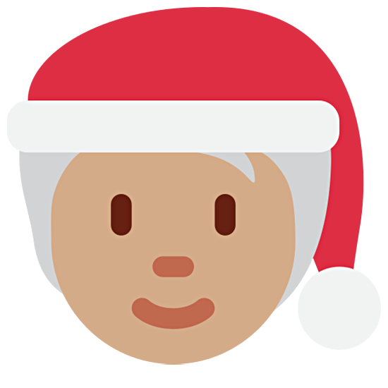 🧑🏽‍🎄 Emoji Weihnachtsperson: mittlere Hautfarbe Twitter Twemoji 15.0.
