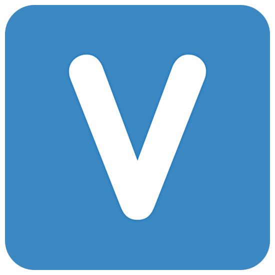 🇻 Emoji Indicador regional símbolo letra V en Twitter Twemoji 15.0.