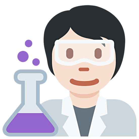 🧑🏻‍🔬 Emoji Científico: Tono De Piel Claro en Twitter Twemoji 15.0.