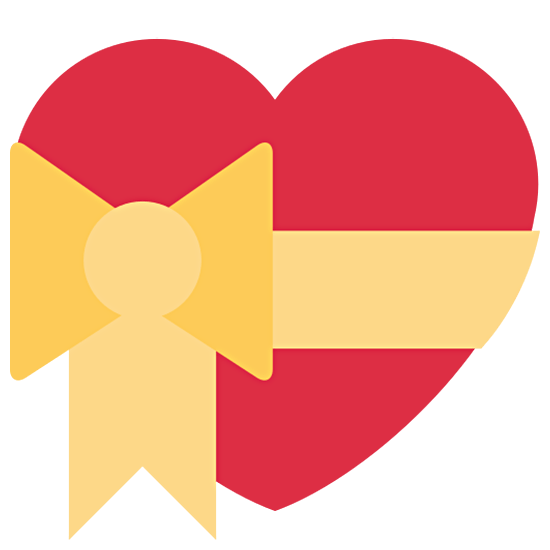 💝 Emoji Herz mit Schleife Twitter Twemoji 15.0.