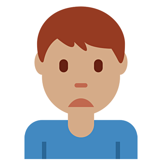 Emoji 🙍🏽‍♂️ Uomo Corrucciato: Carnagione Olivastra su Twitter Twemoji 15.0.
