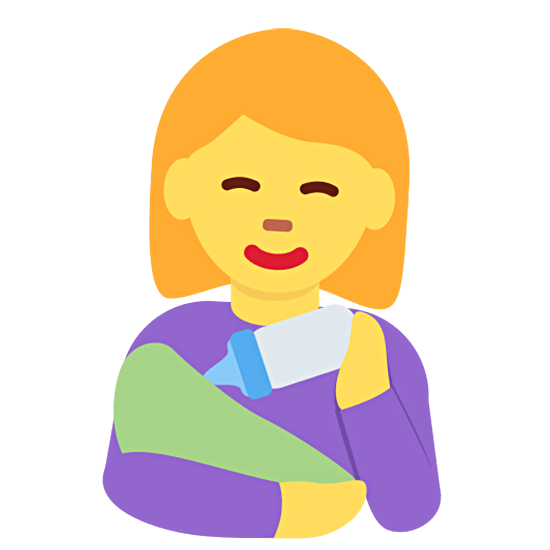 👩‍🍼 Emoji stillende Frau Twitter Twemoji 15.0.