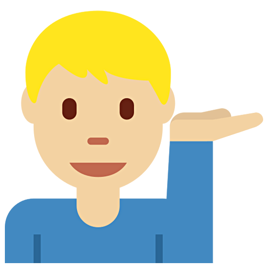 💁🏼‍♂️ Emoji Empleado De Mostrador De Información: Tono De Piel Claro Medio en Twitter Twemoji 15.0.