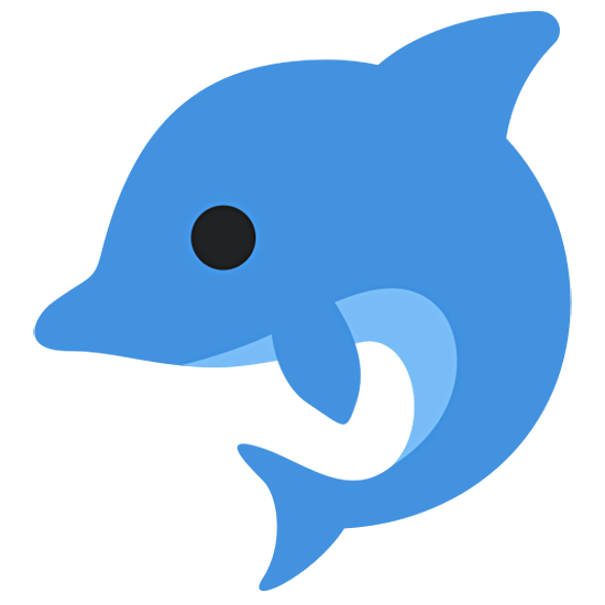 Emoji 🐬 Delfino su Twitter Twemoji 15.0.