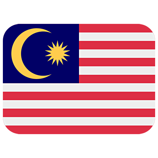 🇲🇾 Emoji Bandera: Malasia en Twitter Twemoji 15.0.