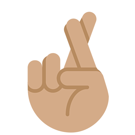 🤞🏽 Emoji Dedos Cruzados: Tono De Piel Medio en Twitter Twemoji 15.0.