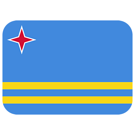🇦🇼 Emoji Bandeira: Aruba na Twitter Twemoji 15.0.