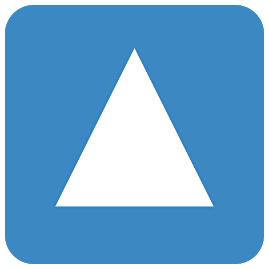 Émoji 🔼 Petit Triangle Haut sur Twitter Twemoji 15.0.