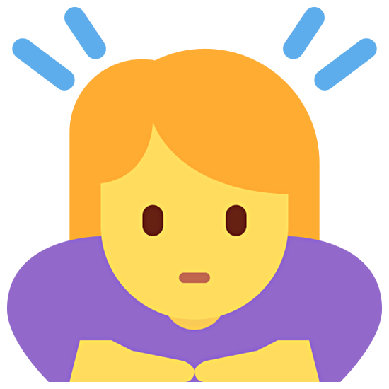 🙇‍♀️ Emoji sich verbeugende Frau Twitter Twemoji 15.0.