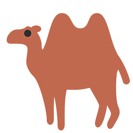 🐫 Emoji Camello en Twitter Twemoji 15.0.