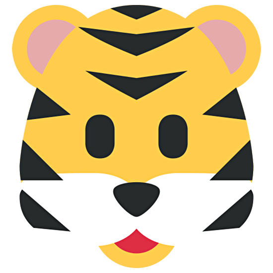🐯 Emoji Cara De Tigre en Twitter Twemoji 15.0.
