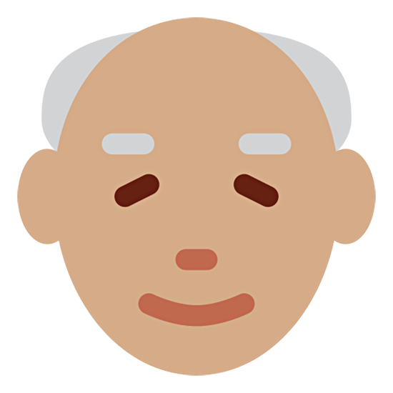 👴🏽 Emoji älterer Mann: mittlere Hautfarbe Twitter Twemoji 15.0.