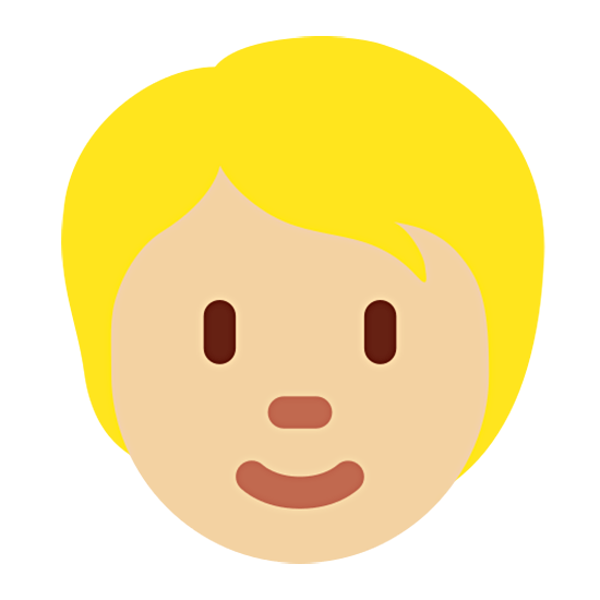 🧑🏼 Emoji Persona Adulta: Tono De Piel Claro Medio en Twitter Twemoji 15.0.
