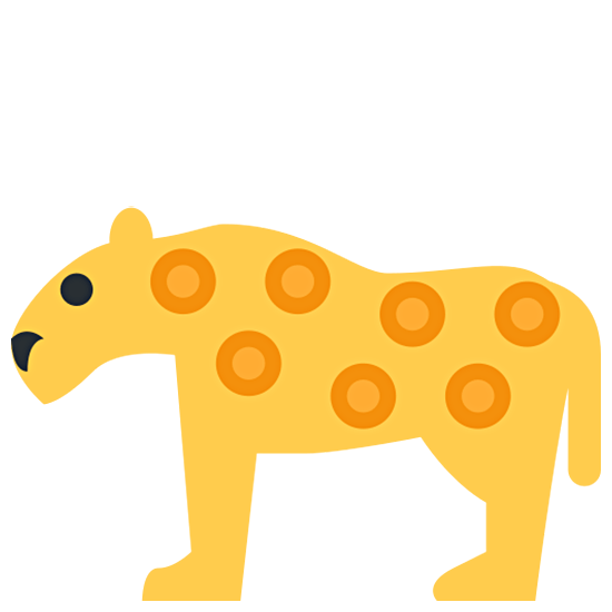🐆 Emoji Leopard Twitter Twemoji 15.0.