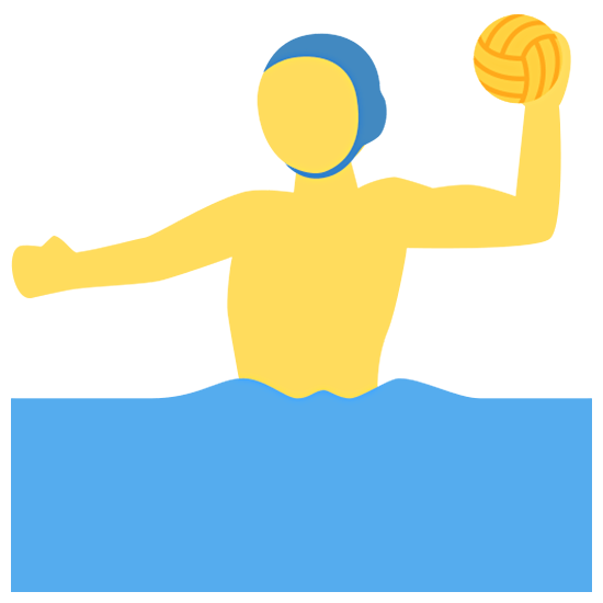 🤽‍♂️ Emoji Homem Jogando Polo Aquático na Twitter Twemoji 15.0.