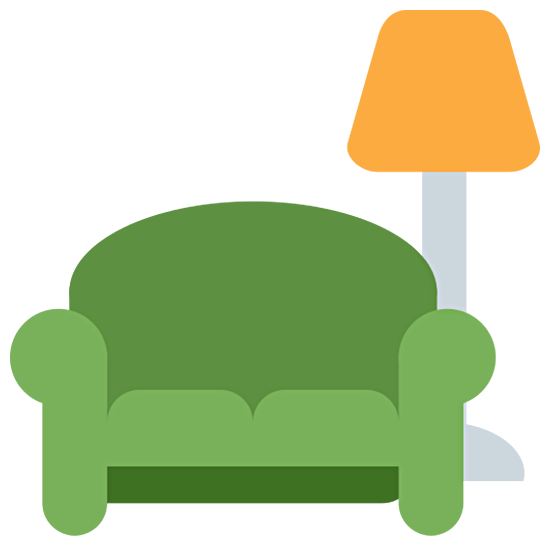 🛋️ Emoji Sofa und Lampe Twitter Twemoji 15.0.
