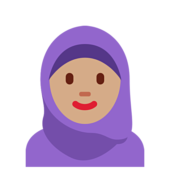 🧕🏽 Emoji Mujer Con Hiyab: Tono De Piel Medio en Twitter Twemoji 15.0.