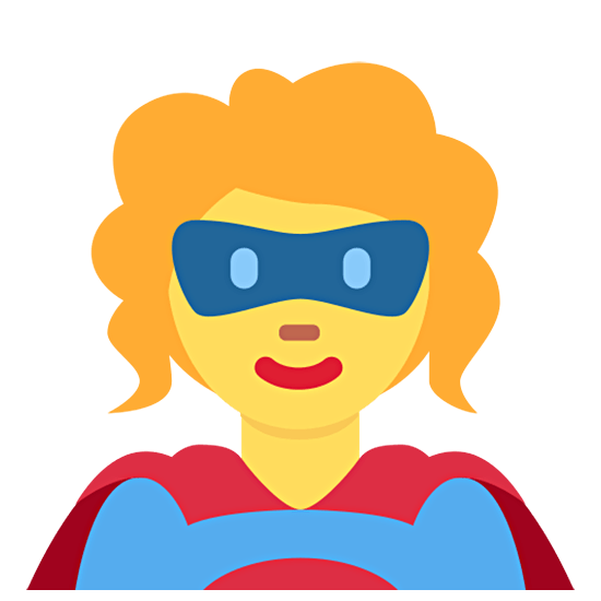 🦸‍♀️ Emoji Superheroína en Twitter Twemoji 15.0.
