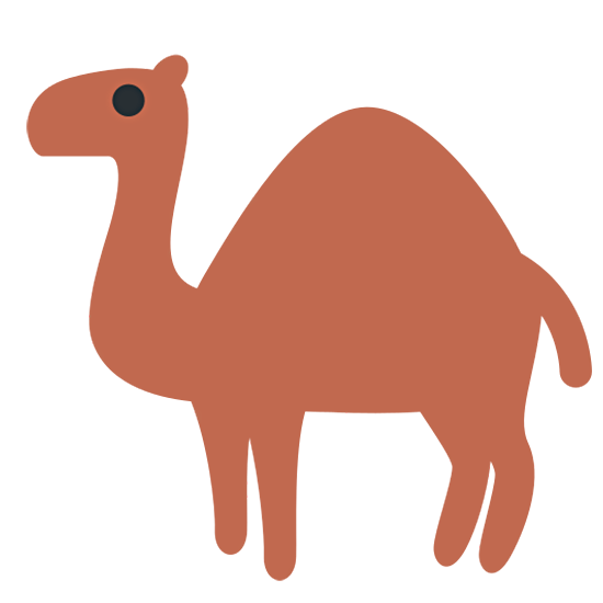 🐪 Emoji Camelo na Twitter Twemoji 15.0.
