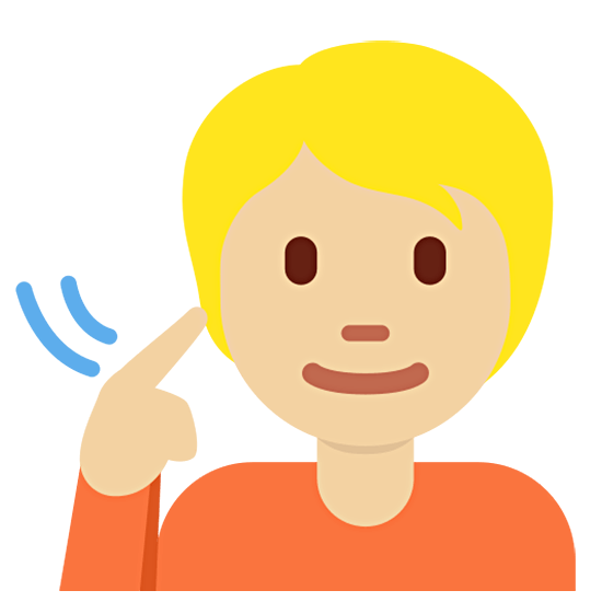 🧏🏼 Emoji gehörlose Person: mittelhelle Hautfarbe Twitter Twemoji 15.0.