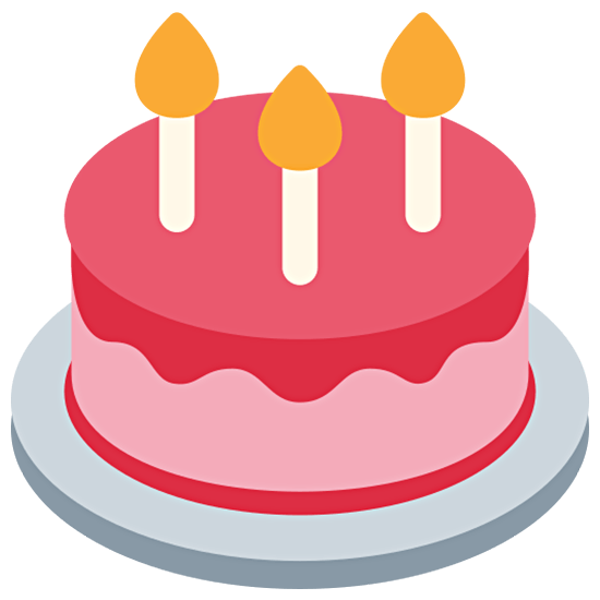 Émoji 🎂 Gâteau D’anniversaire sur Twitter Twemoji 15.0.