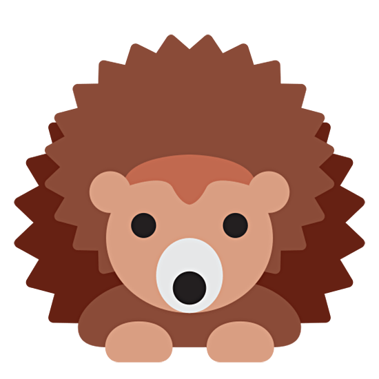 Emoji 🦔 Riccio su Twitter Twemoji 15.0.