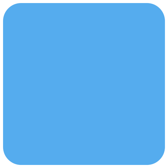 🟦 Emoji Quadrado Azul na Twitter Twemoji 15.0.