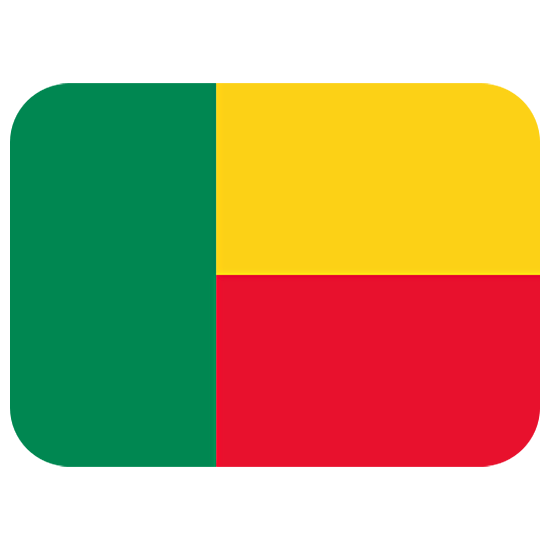 🇧🇯 Emoji Bandera: Benín en Twitter Twemoji 15.0.