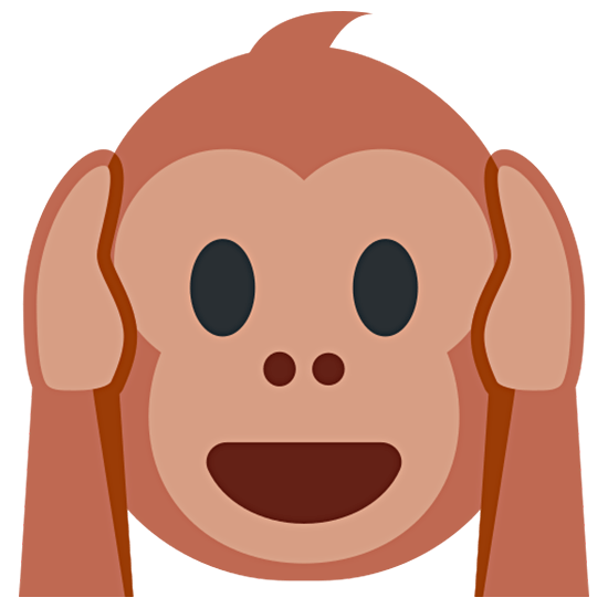 🙉 Emoji Mono Con Los Oídos Tapados en Twitter Twemoji 15.0.