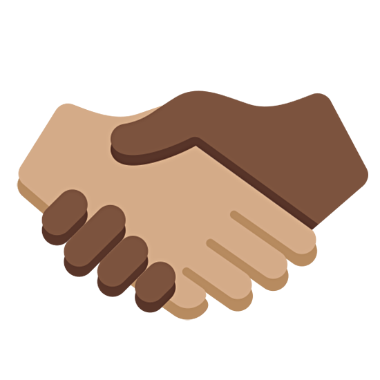 🫱🏽‍🫲🏿 Emoji Handschlag: mittlere Hautfarbe, dunkle Hautfarbe Twitter Twemoji 15.0.