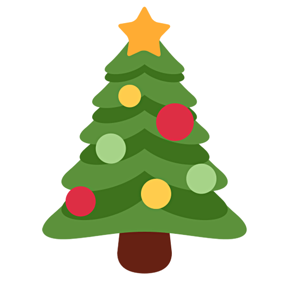 🎄 Emoji Weihnachtsbaum Twitter Twemoji 15.0.