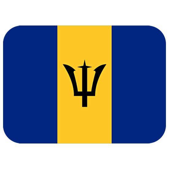 🇧🇧 Emoji Flagge: Barbados Twitter Twemoji 15.0.