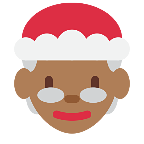 🤶🏾 Emoji Weihnachtsfrau: mitteldunkle Hautfarbe Twitter Twemoji 15.0.