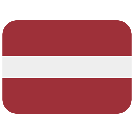 🇱🇻 Emoji Bandera: Letonia en Twitter Twemoji 15.0.